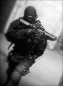 Image of Antony Training with his Airsoft Team